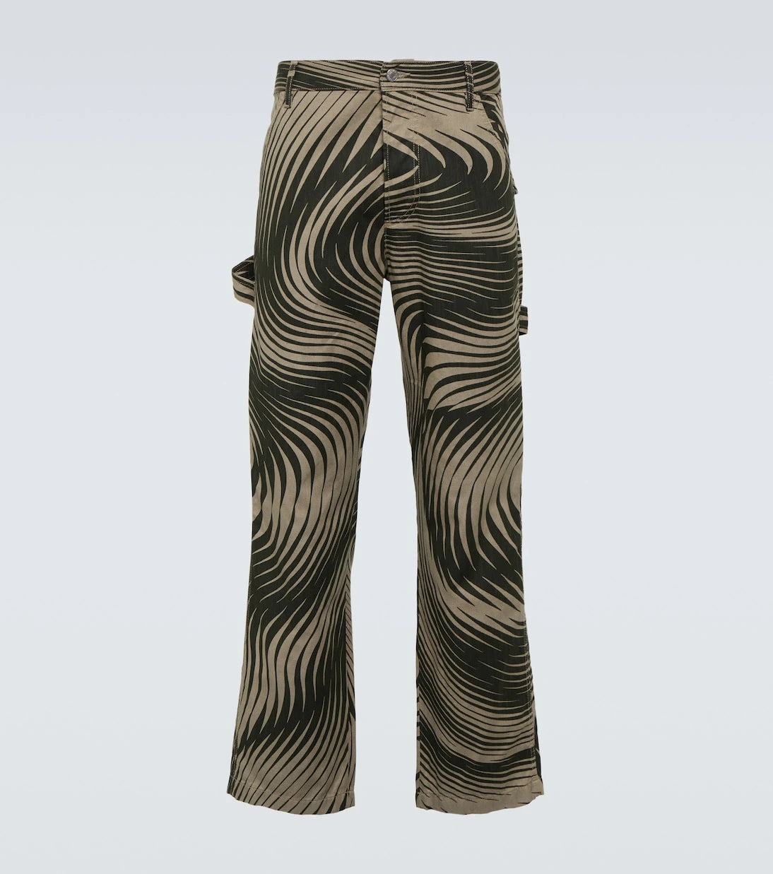 Dries Van Noten - Cotton and linen wide-leg pants