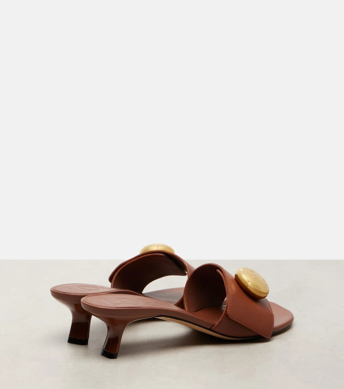 Loewe - Pebble Anagram leather mules