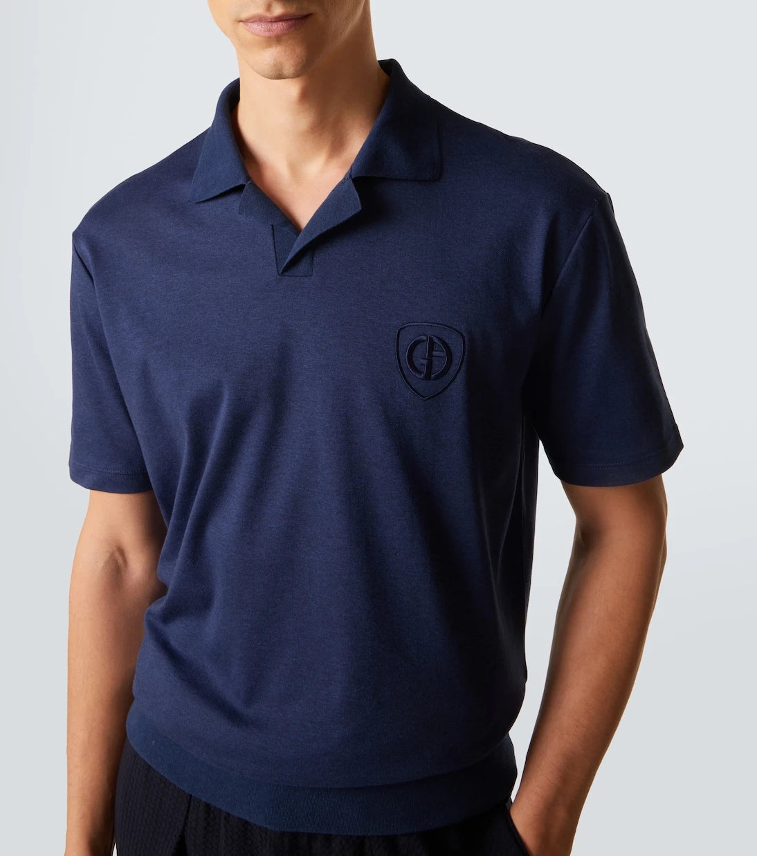 Giorgio Armani - Cotton jersey polo shirt