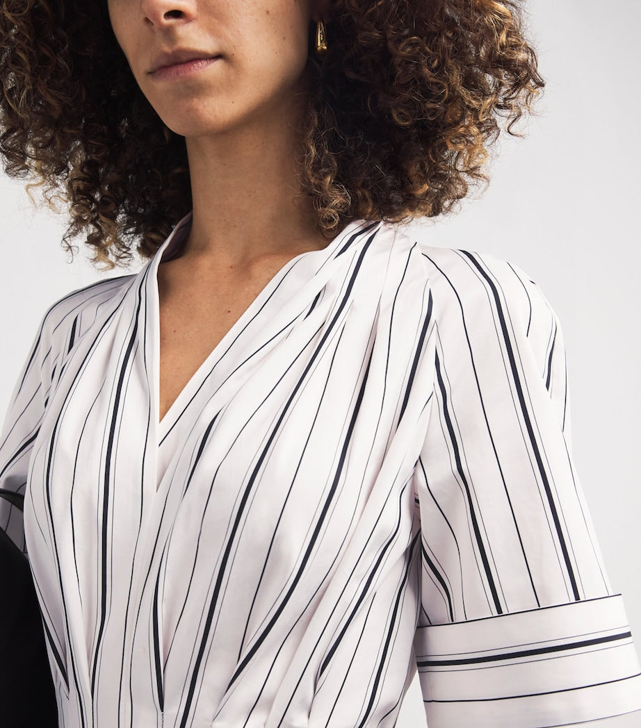 Belted Nansi Midi Dress IVRYB IVORY/BLACK