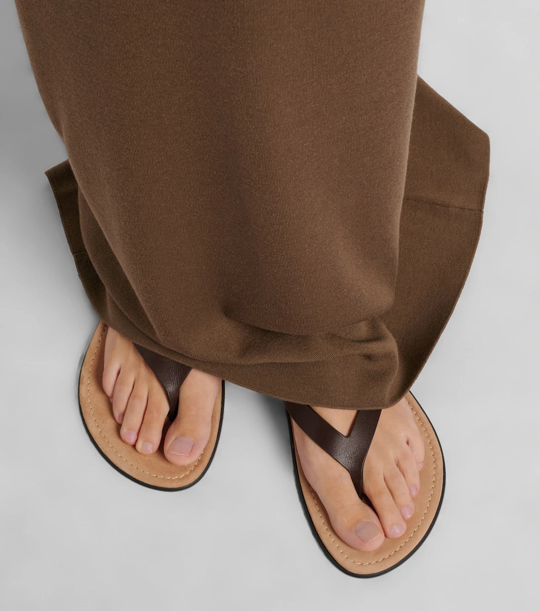 The Row - Beach leather thong sandals