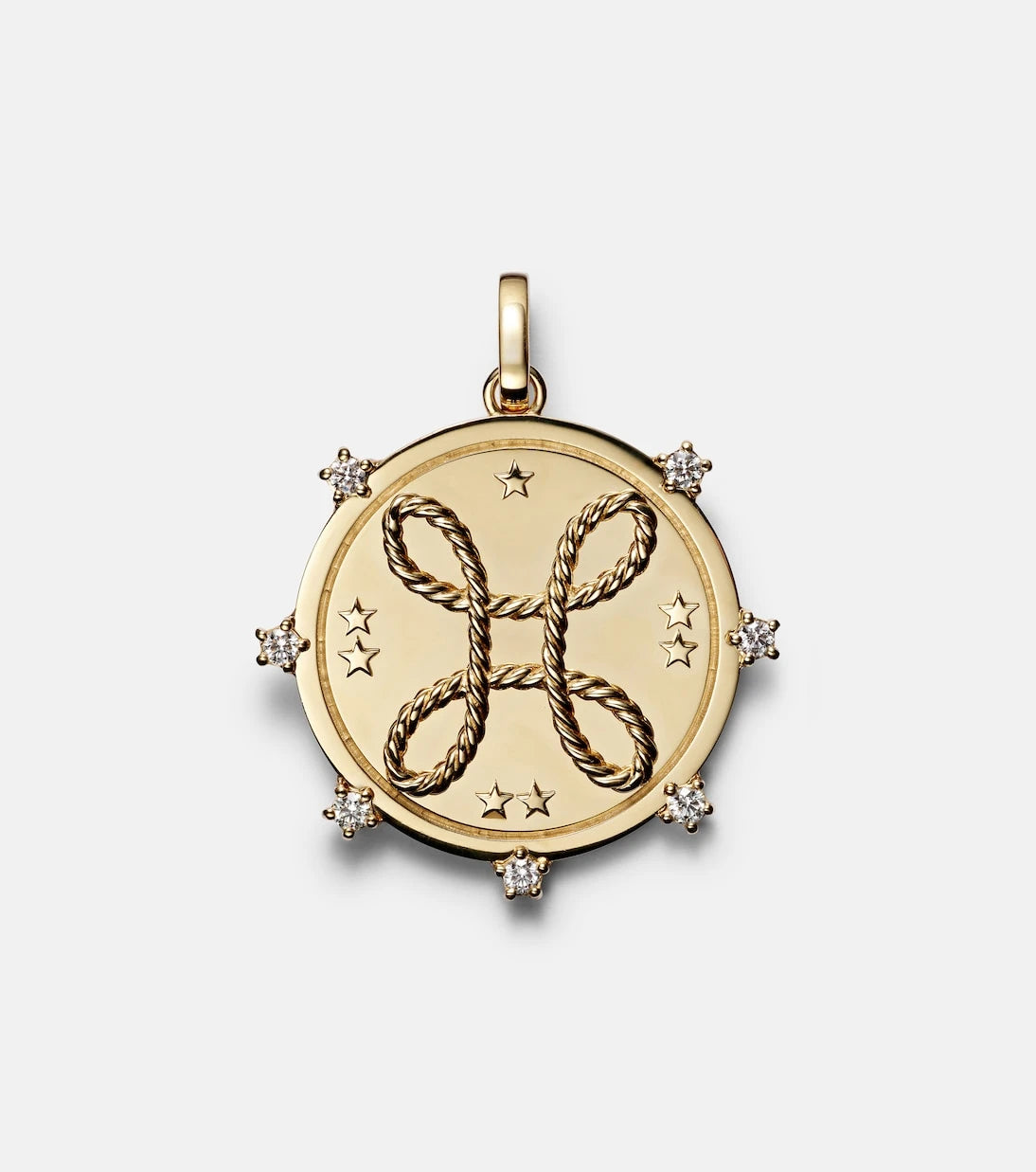 FoundRae - Love 18kt gold pendant with diamonds