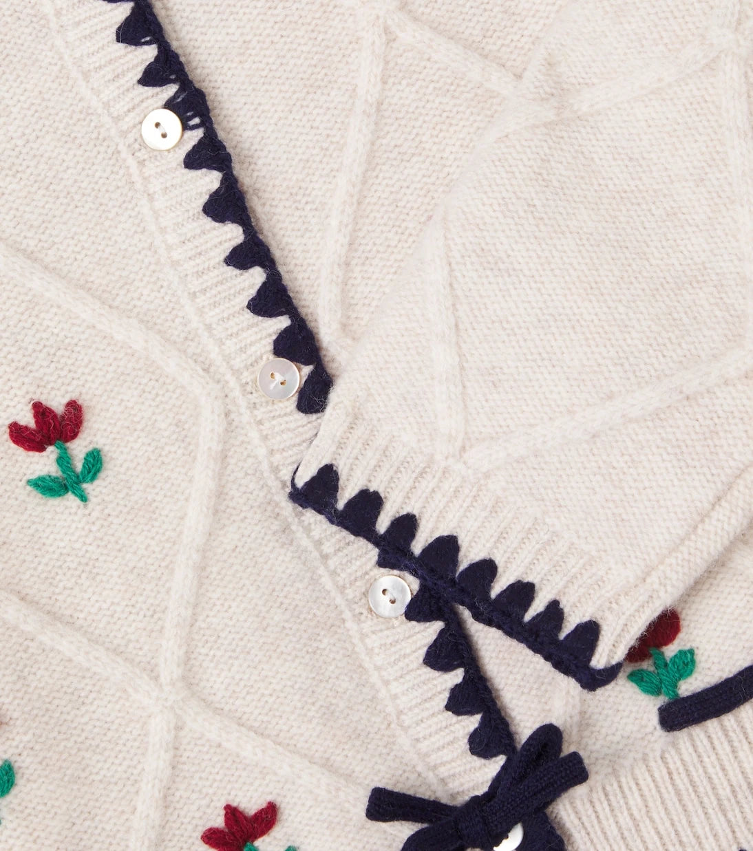 Konges Sløjd - Iska embroidered wool cardigan