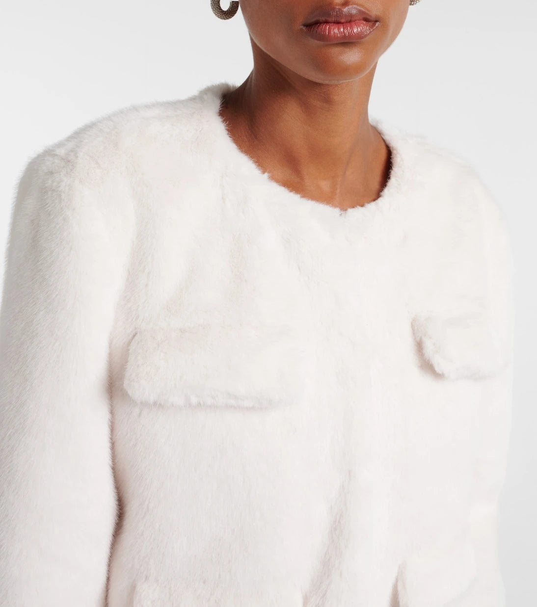 Self-Portrait - Faux shearling jacket