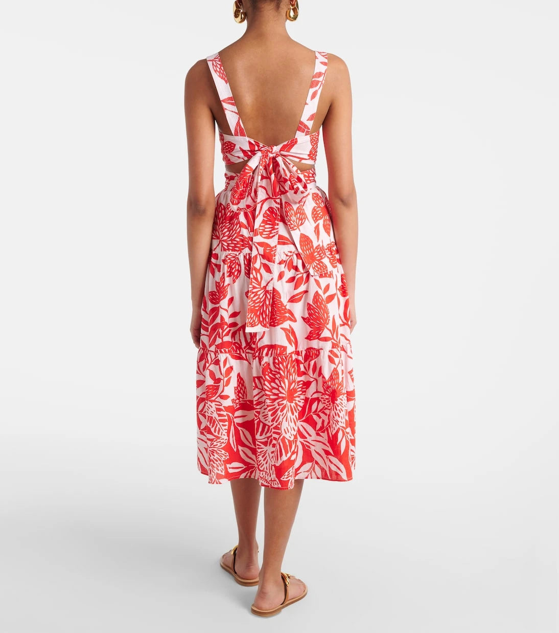 Poupette St Barth - Coco floral cotton midi dress