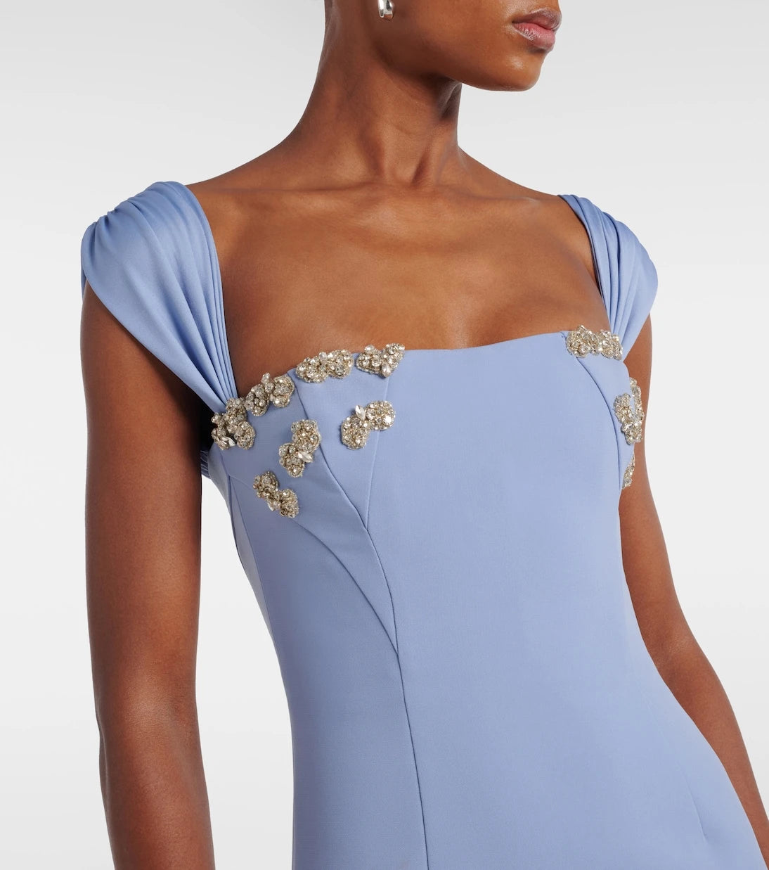 Rachel Gilbert - Malia embellished crêpe corset gown