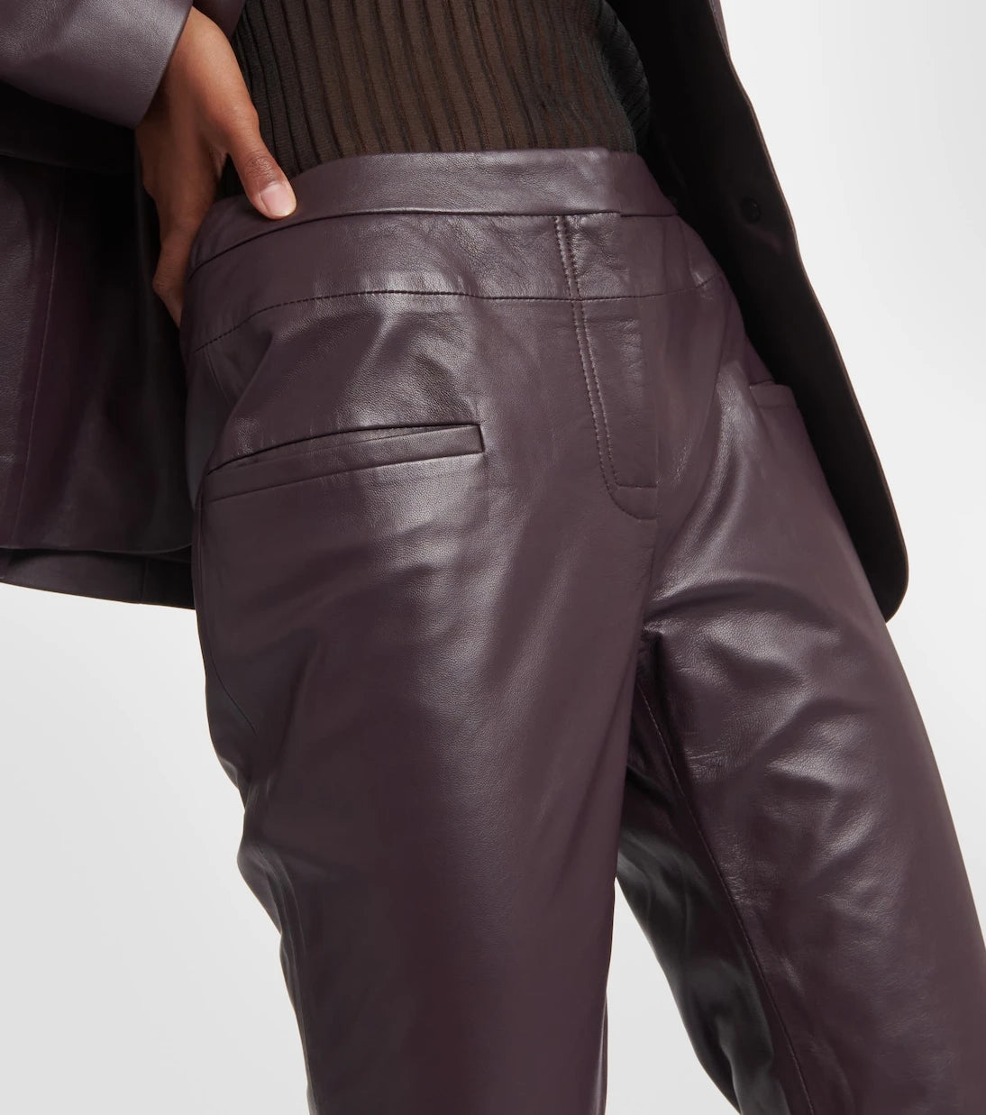 Altuzarra - Serge leather bootcut pants