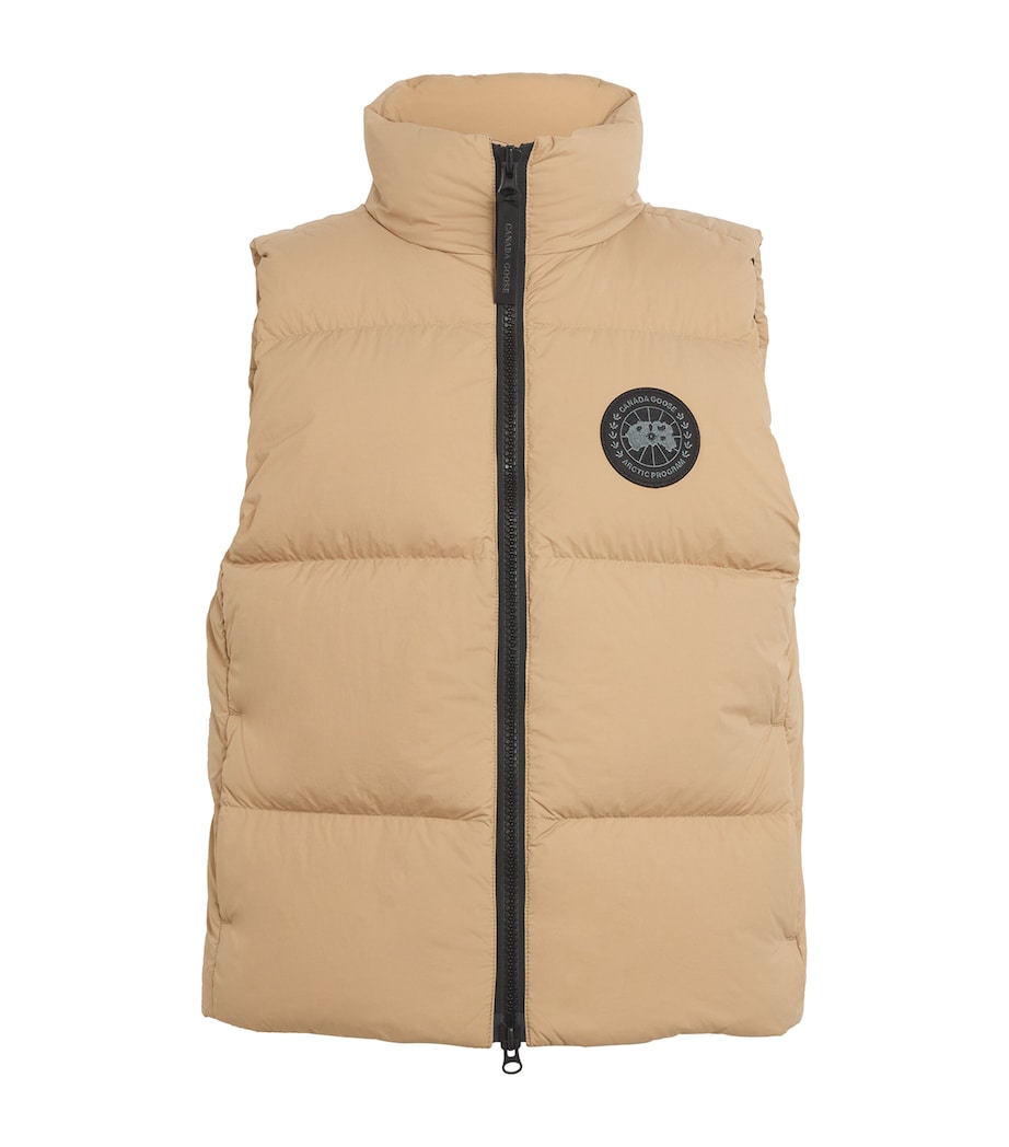 Canada Goose Beige Down Lawrence Puffer Gilet