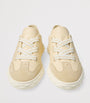 Jimmy Choo Beige Diamond Light Flex Leather Sneakers