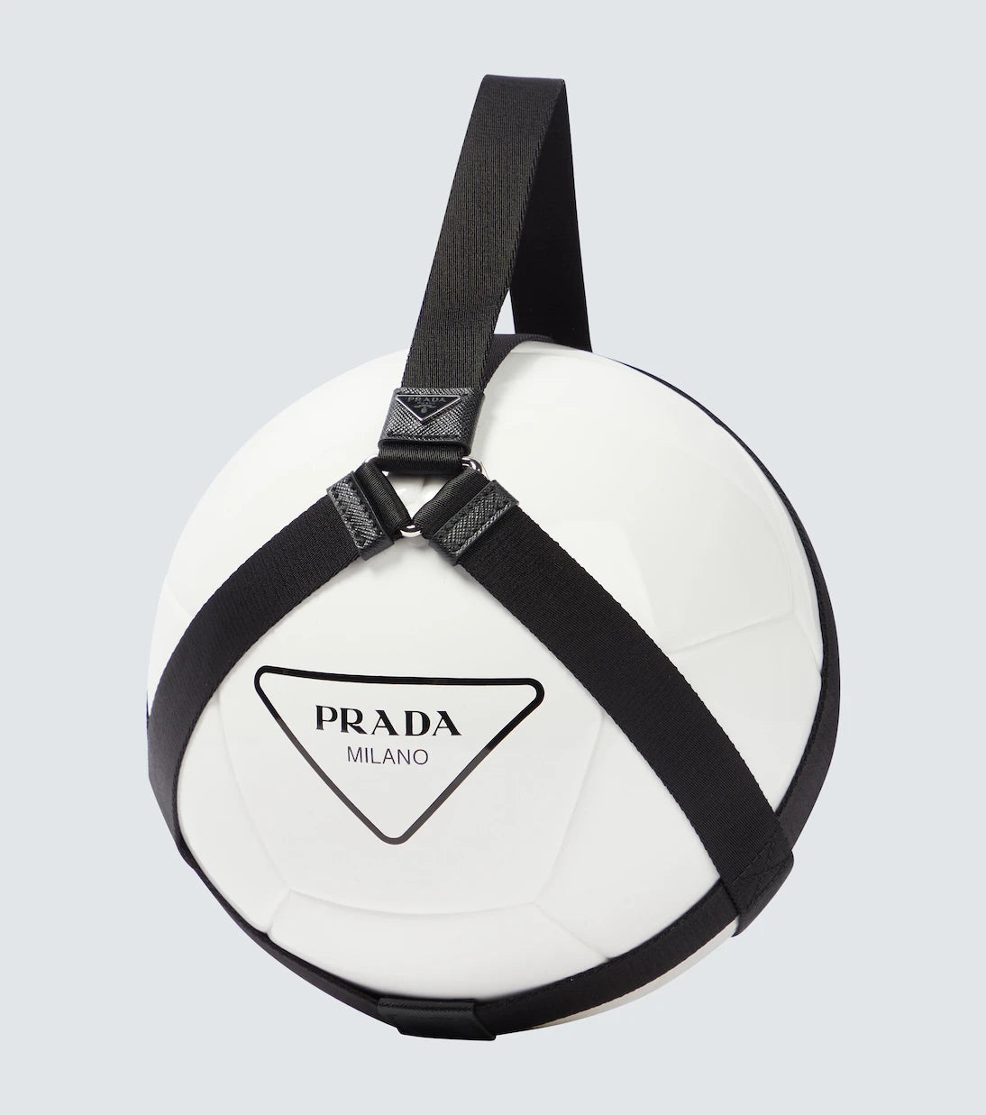 Prada - Logolu kauçuk futbol topu ve taşıyıcısı