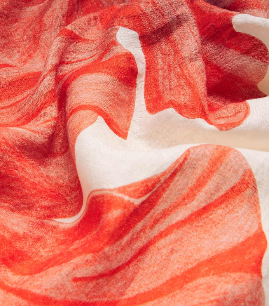 Desmond & Dempsey Multi Linen Hibiscus Nightdress