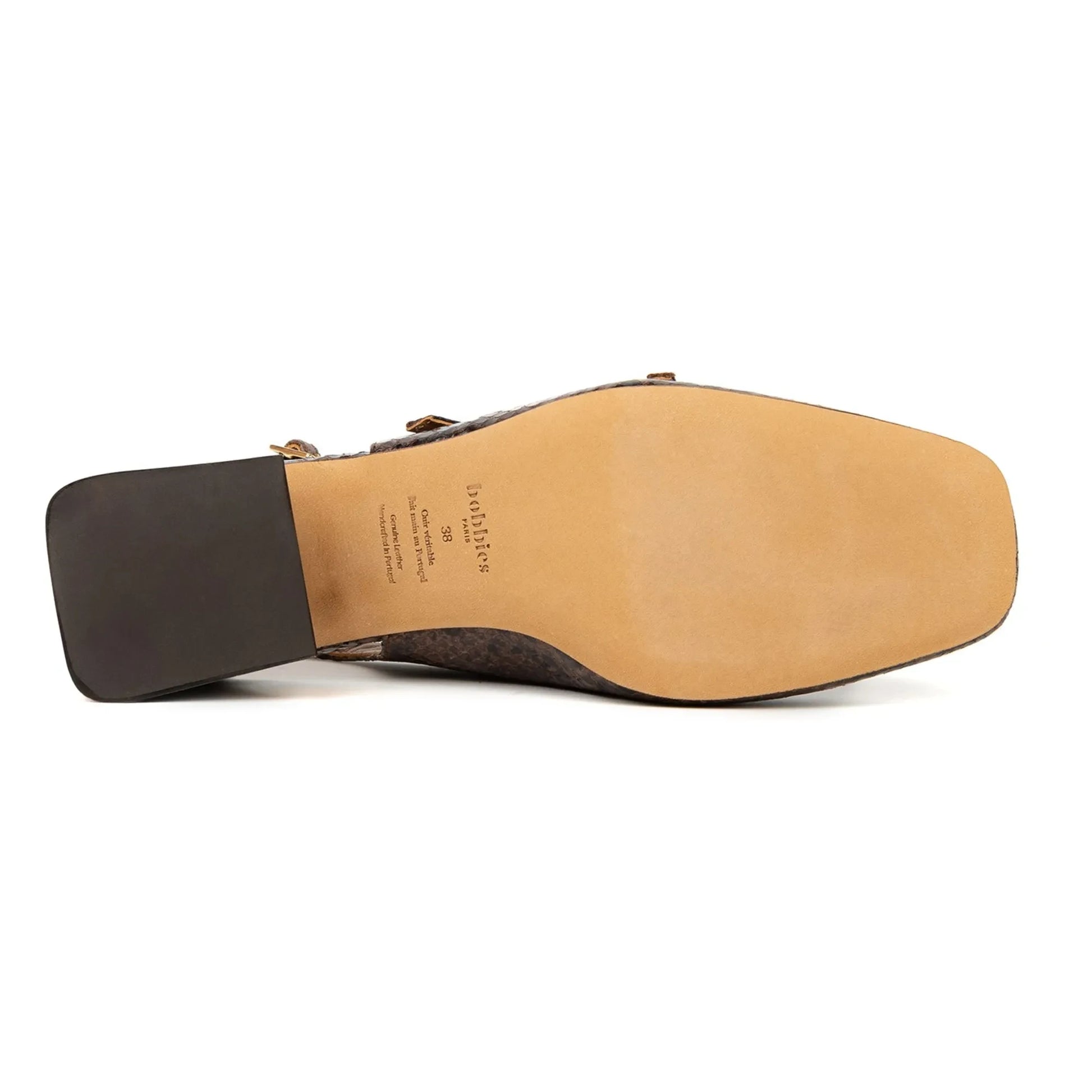 Bobbies - Babies Becca Snake Embossed Leather | Brown