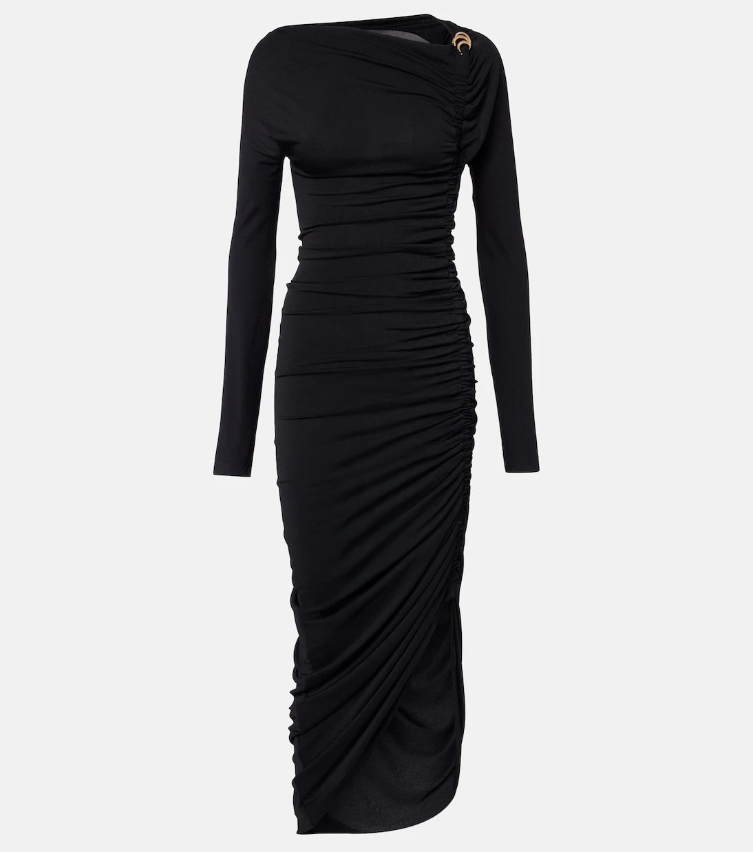 Ferragamo - Ruched jersey midi dress