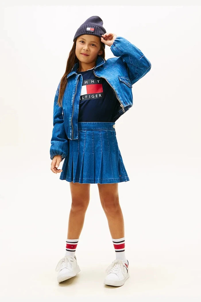 Детска дънкова пола Tommy Hilfiger
