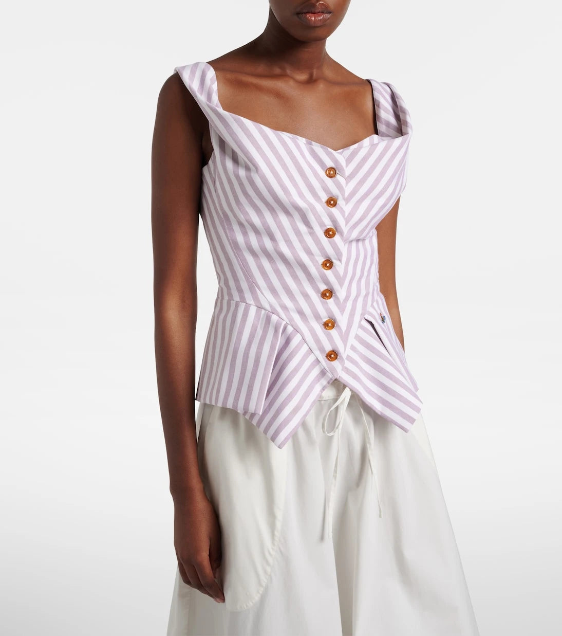 Vivienne Westwood - Monday striped cotton top