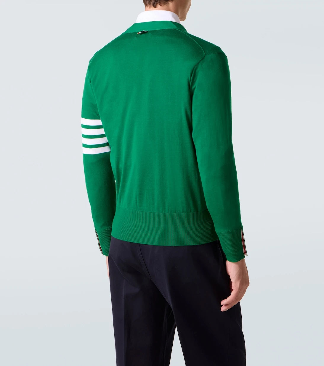 Thom Browne - 4-Bar virgin wool cardigan
