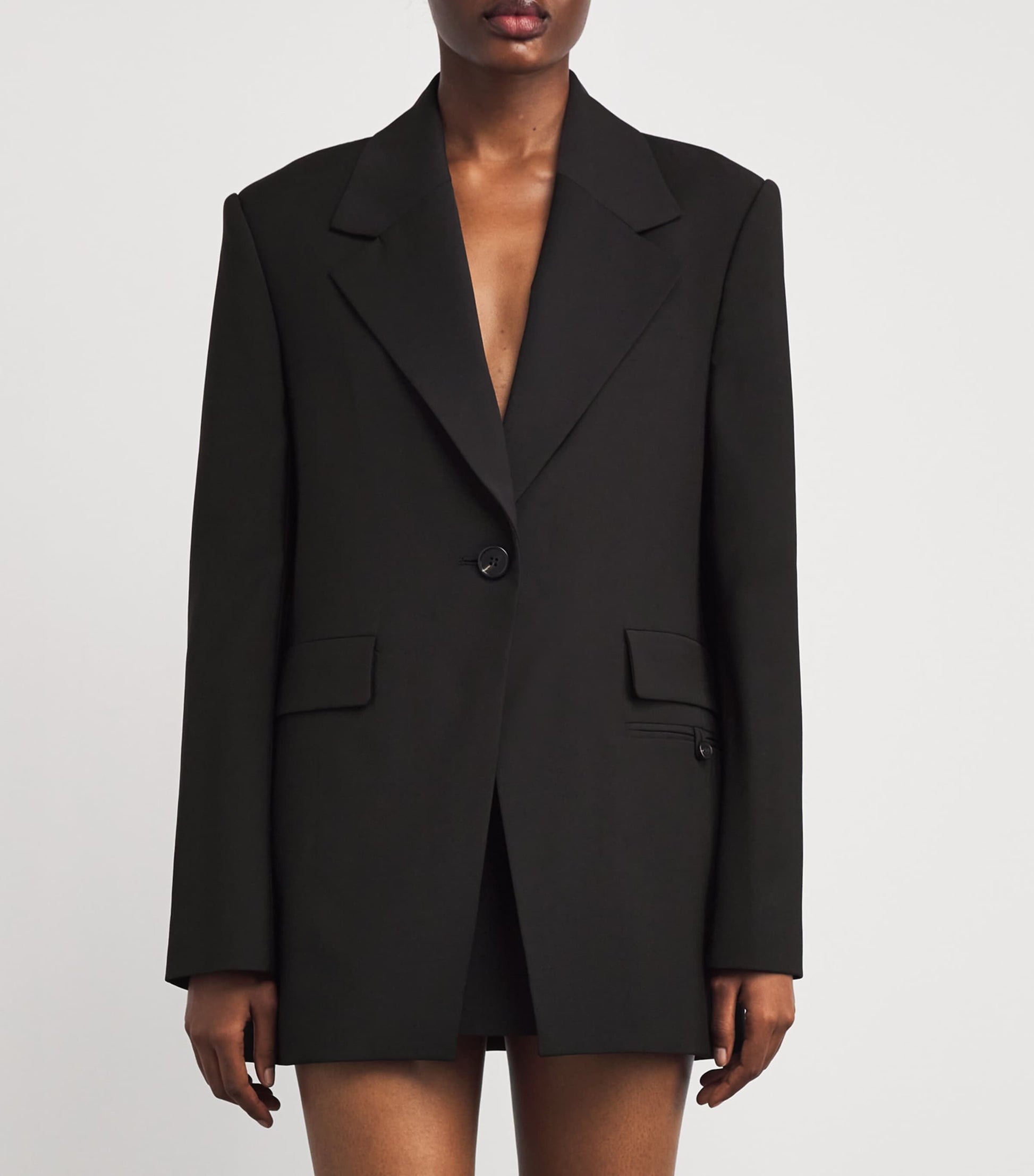 CAMILLA AND MARC Black Single-Breasted Corinthian Blazer