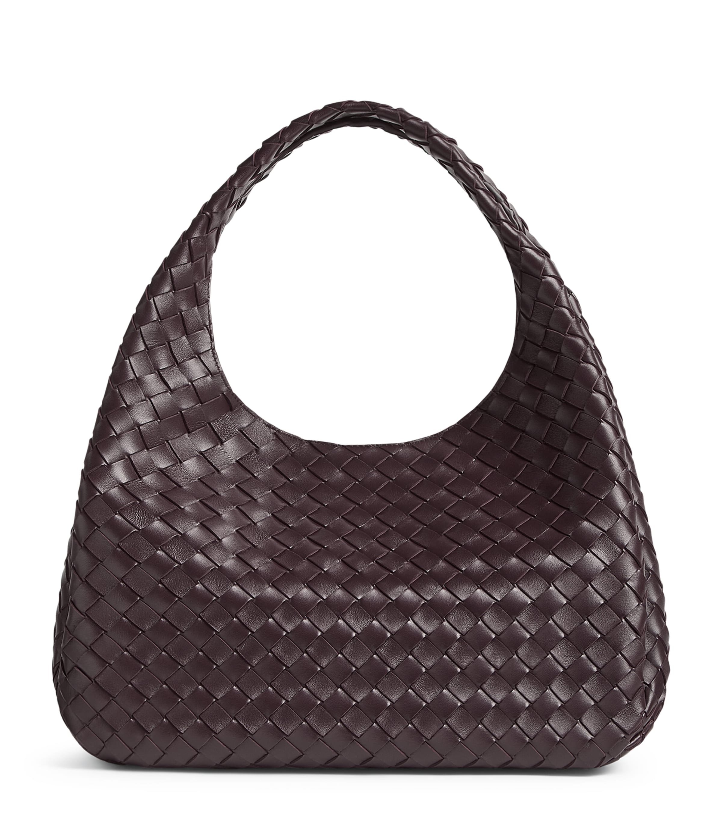 Bottega Veneta Brown Large Leather Campana Shoulder Bag