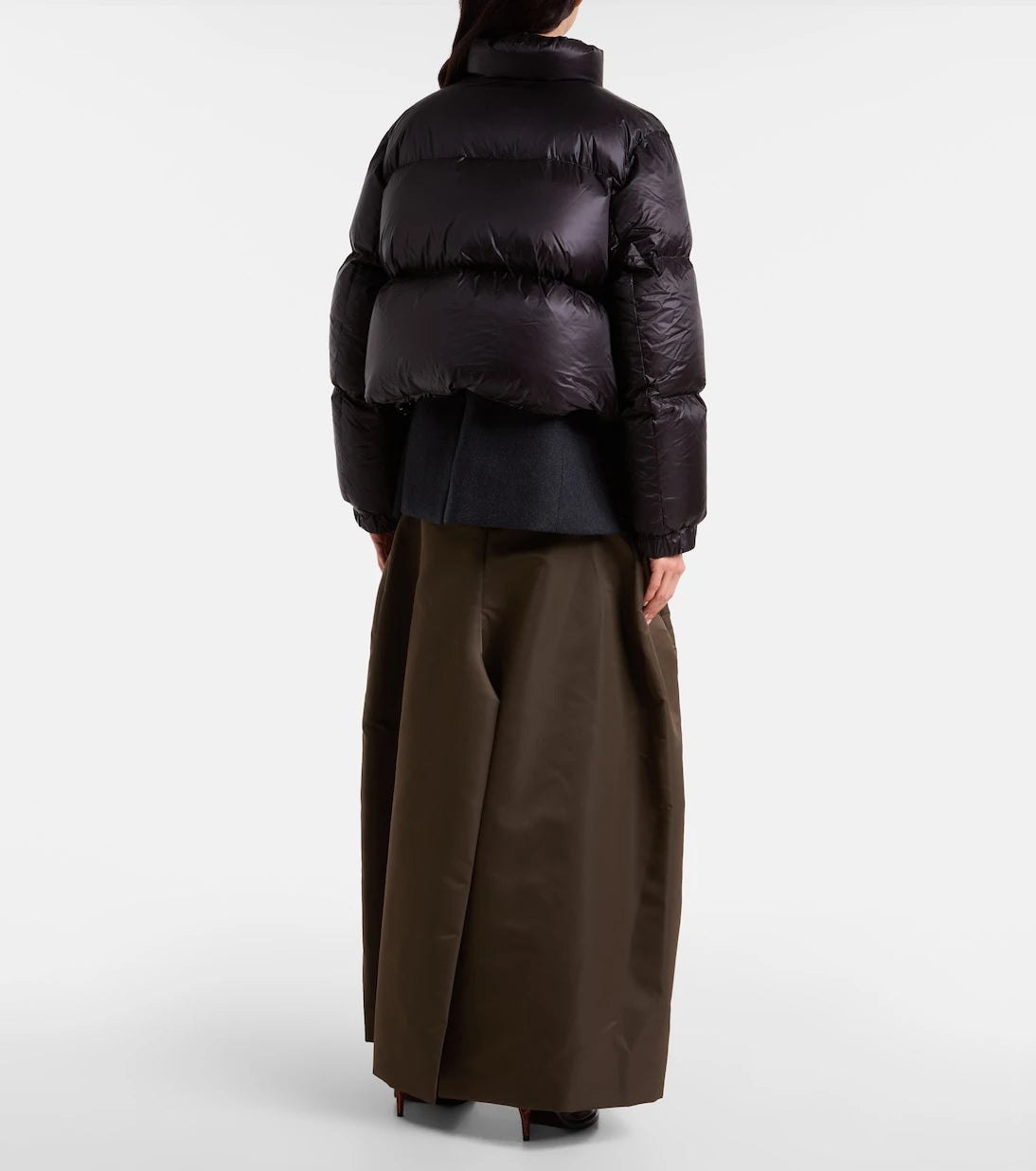 Sacai - Layered wool down jacket