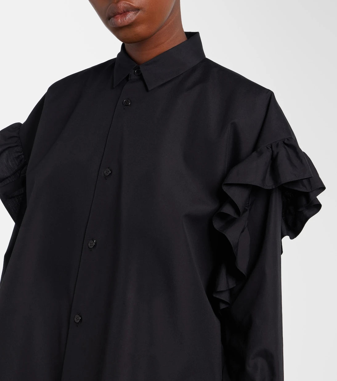 Noir Kei Ninomiya - Ruffled cotton blouse