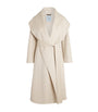 Beige Kid Cashmere Wrap Coat