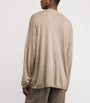 Beige Akito Cashmere Long-Sleeve T-Shirt