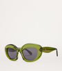Green Acetate Dawn Oval Sunglasses