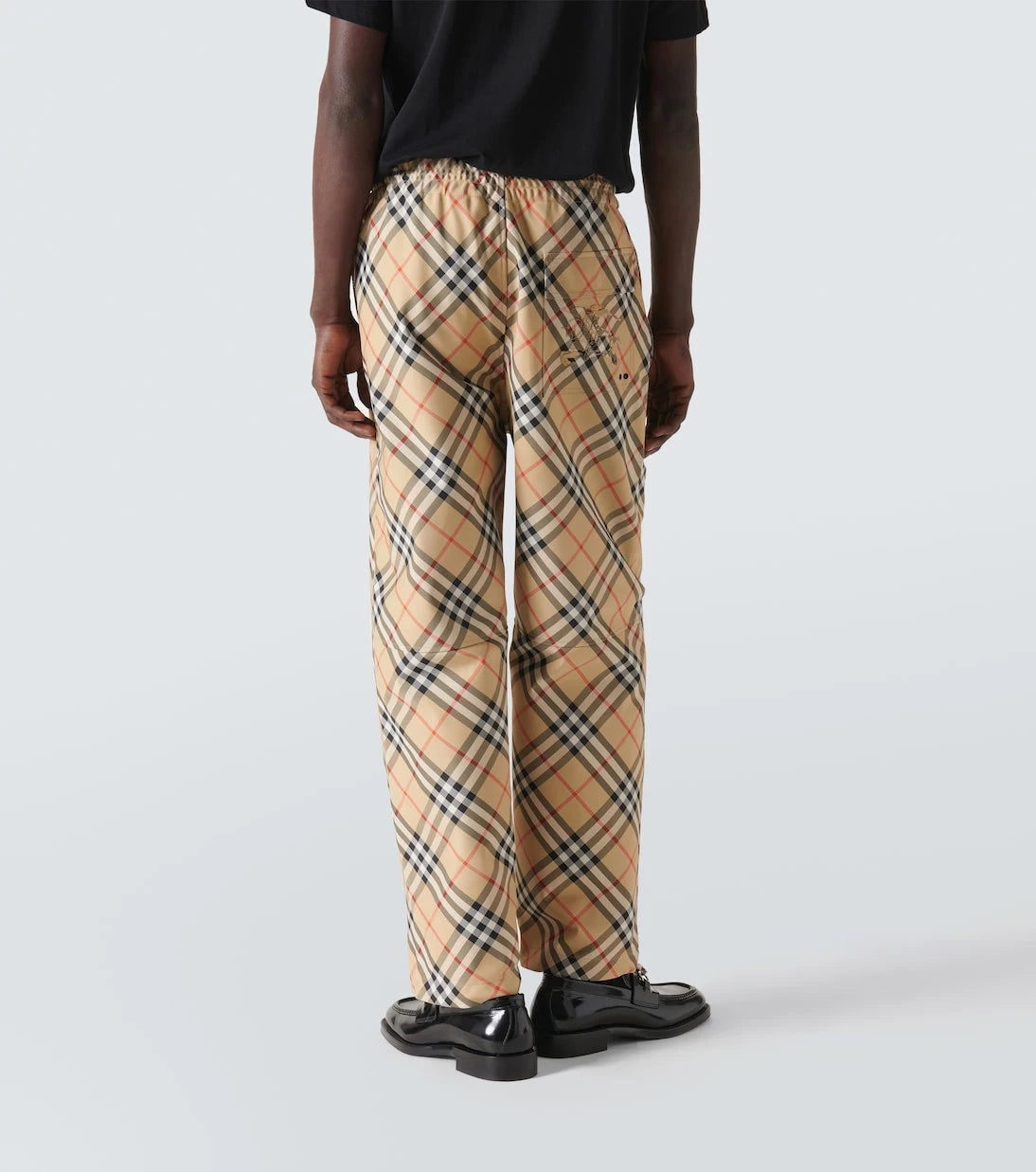 Burberry - Checked track pants