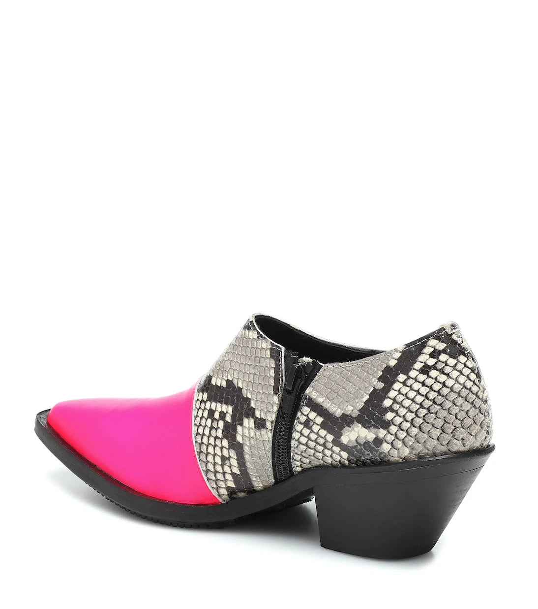 Junya Watanabe - Snake-effect leather ankle boots