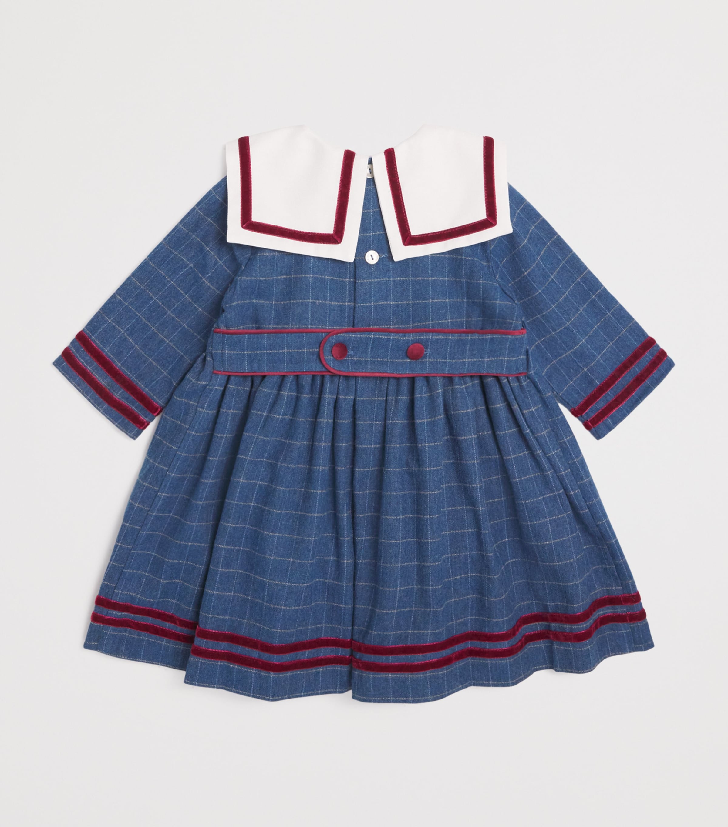 PEPA LONDON Check Collared Dress (18 Months-4 Years)