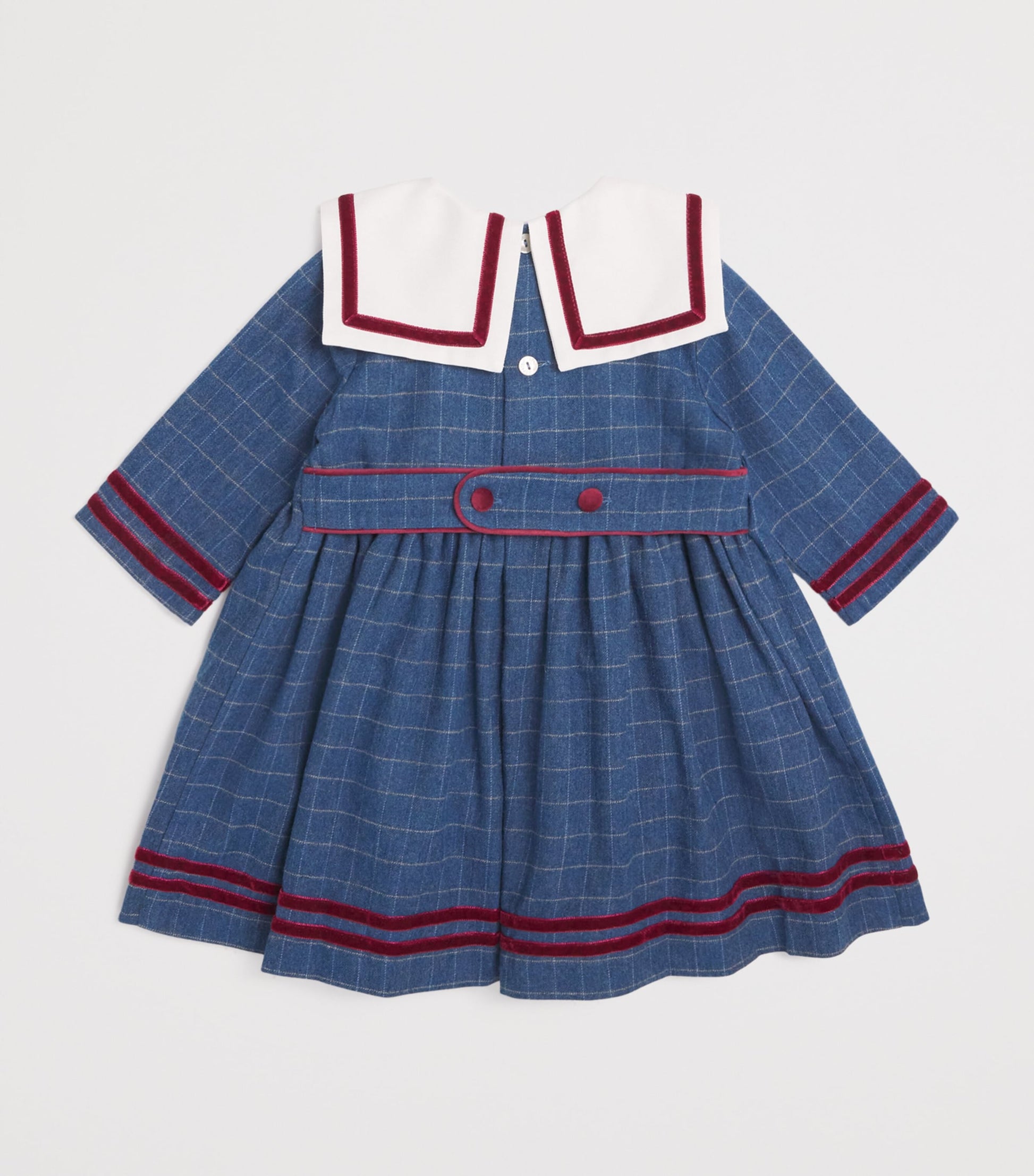 PEPA LONDON Check Collared Dress (18 Months-4 Years)