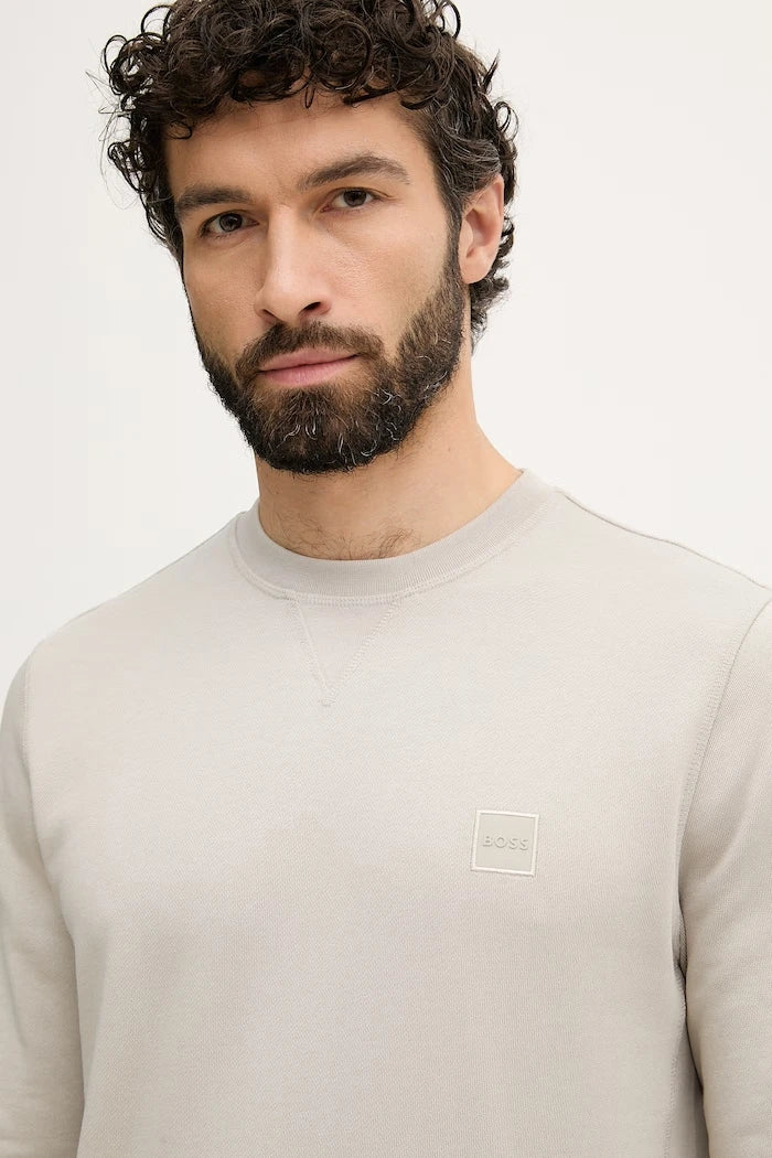 BOSS Orange Erkek Pamuklu Sweatshirt Westart