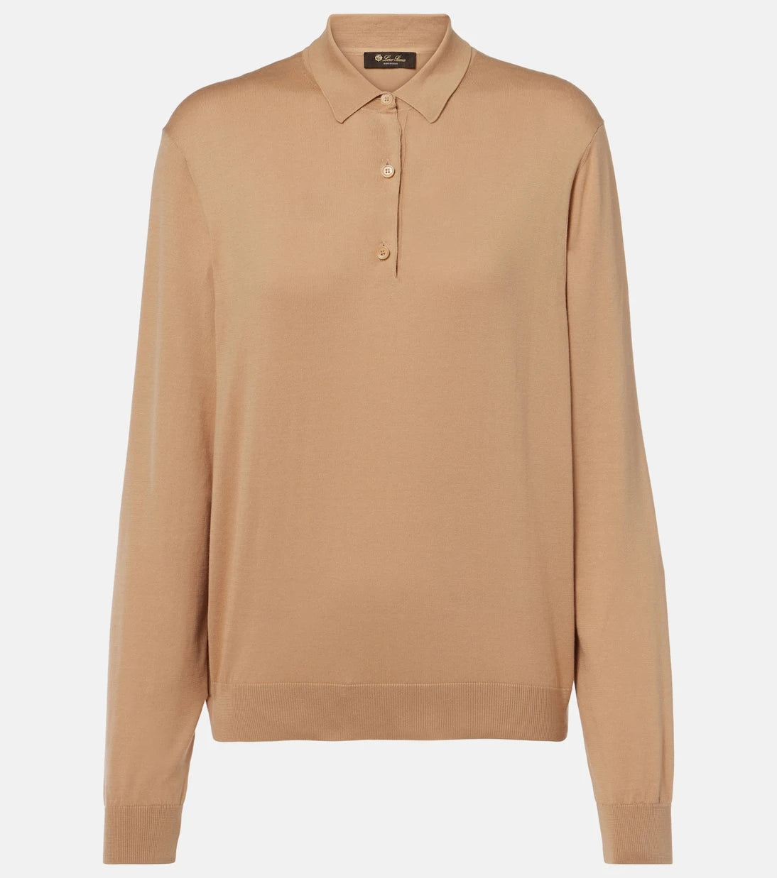 Loro Piana - سترة بولو من قطن آيس ويش