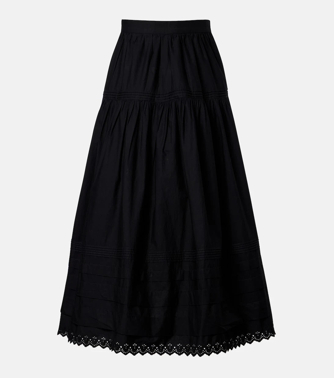 Dôen - Sebastiane cotton poplin midi skirt