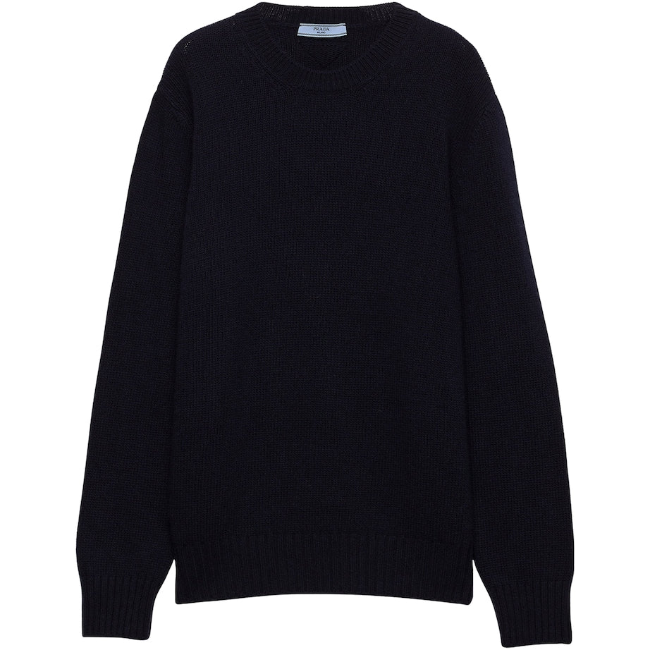 Prada Blue Wool-Cashmere Sweatshirt