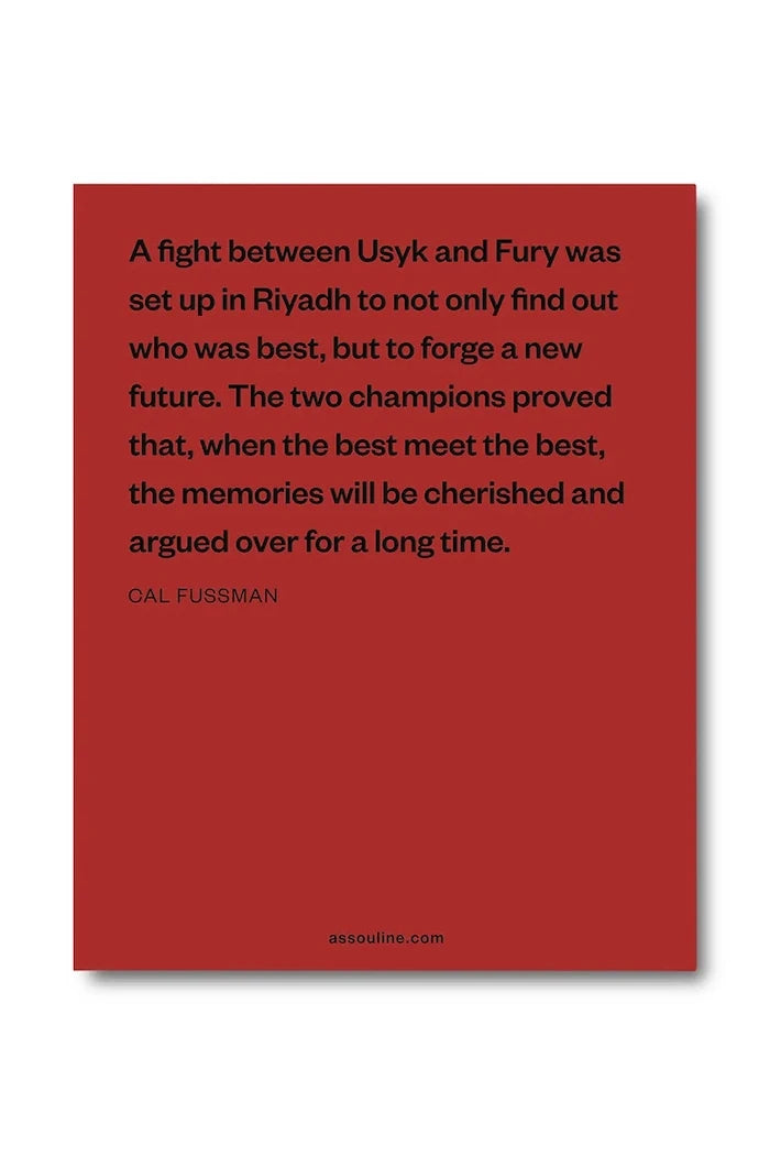 Assouline фото книга Undisputed Usyk vs. Fury | Legend, Cal Fussman