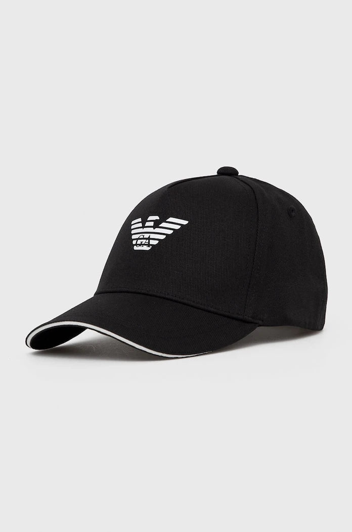 Памучна шапка Emporio Armani