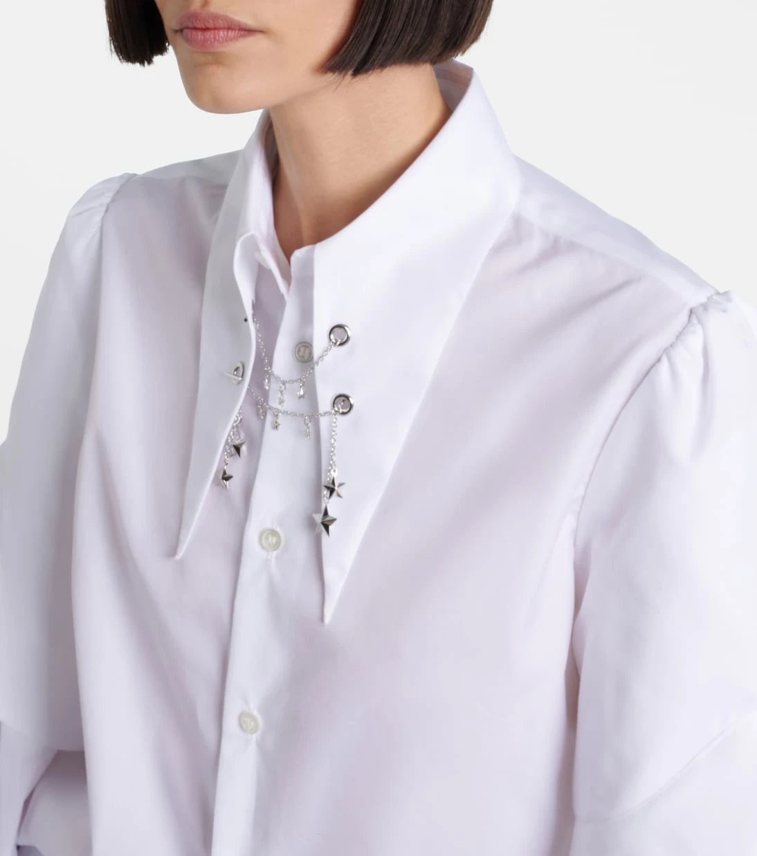 Noir Kei Ninomiya - Embellished cotton shirt