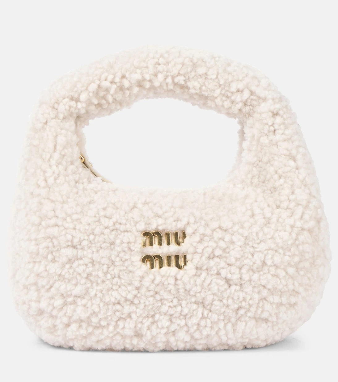 Miu Miu - Wander Mini shearling shoulder bag