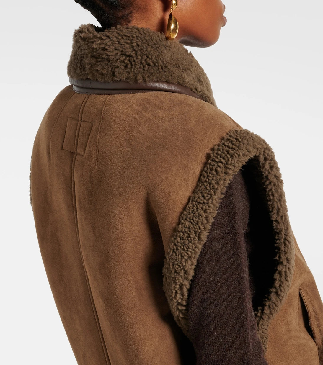 Isabel Marant - Alime shearling-trimmed suede vest