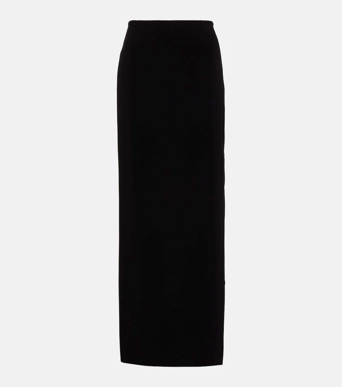 Norma Kamali - Side-slit jersey maxi skirt