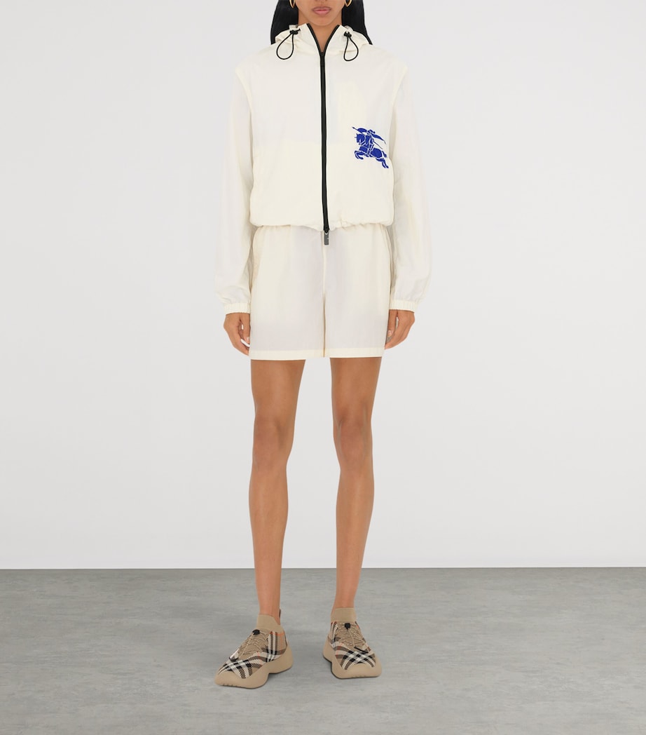 Beige Knit Check Neptune Sneakers