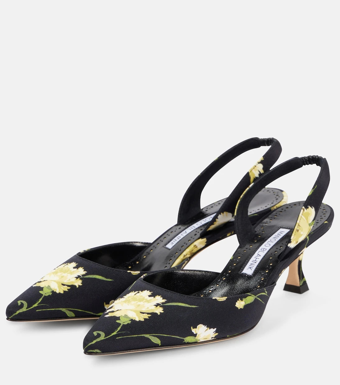 Manolo Blahnik - Carolyne 50 floral slingback pumps