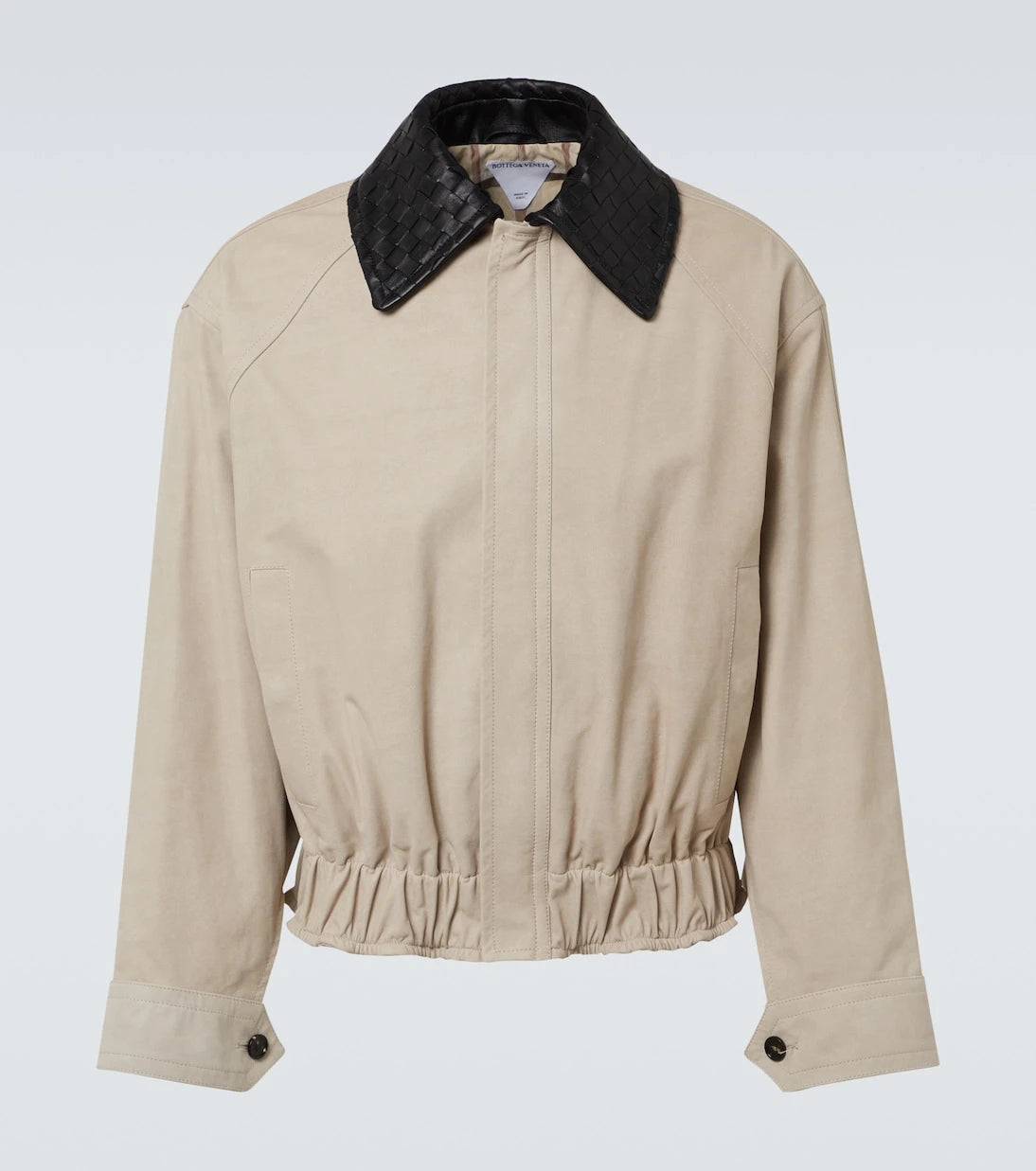 Bottega Veneta - Intrecciato leather twill blouson