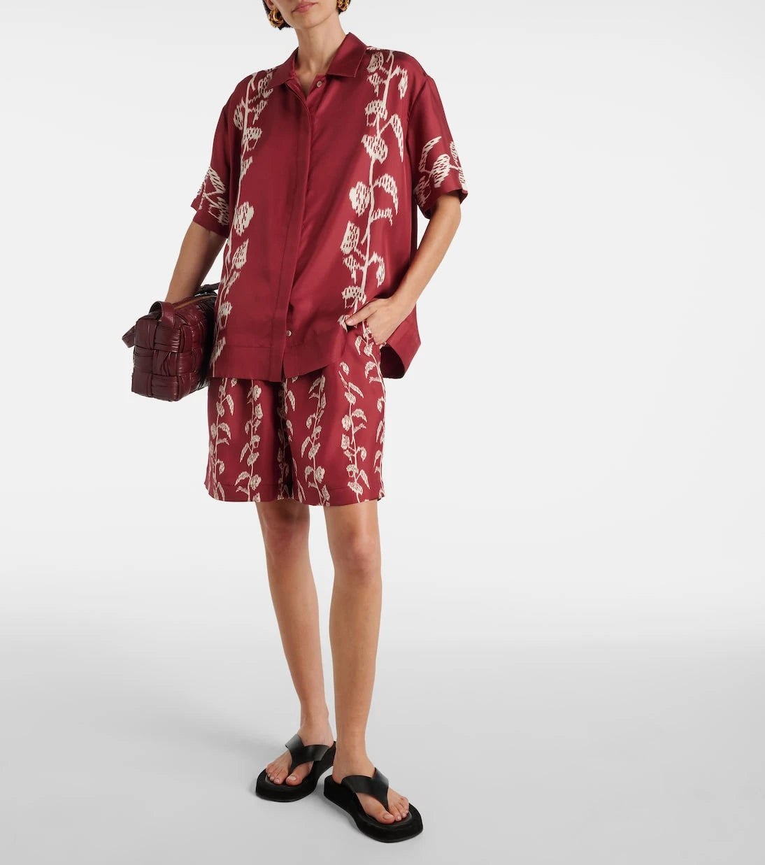 Asceno - Carros silk twill Bermuda shorts