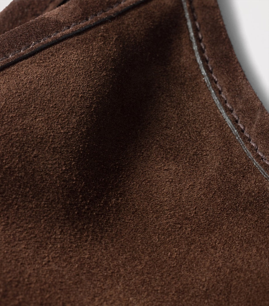 Miu Miu Brown Suede Ivy Tote Bag