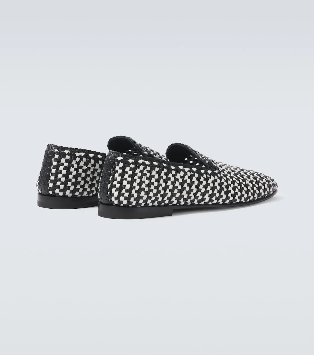 Dolce&Gabbana - Woven leather slip-on shoes