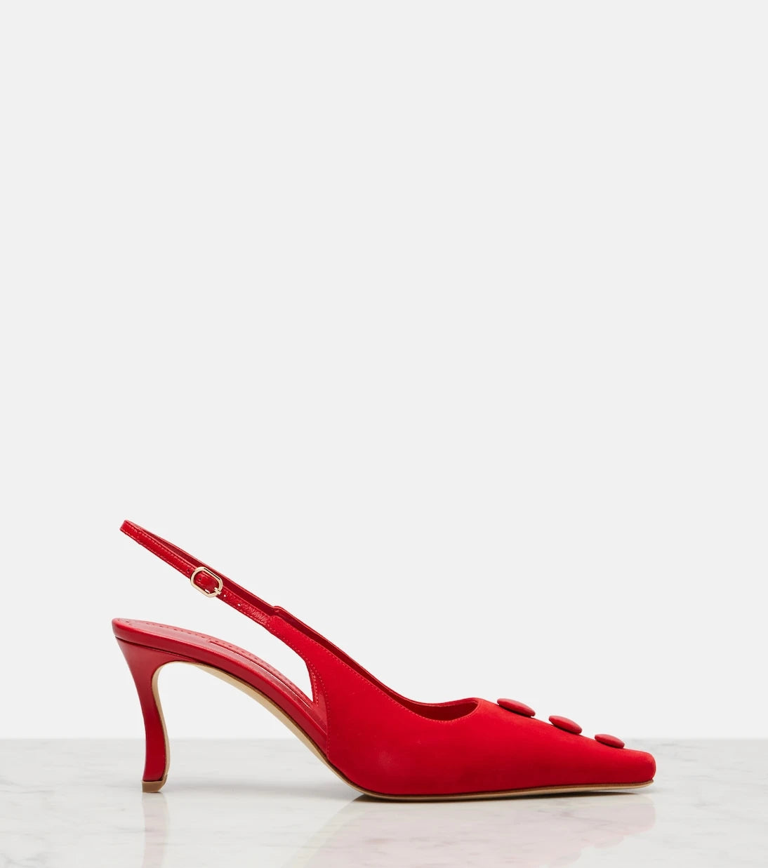 Manolo Blahnik - Alexa suede slingback pumps