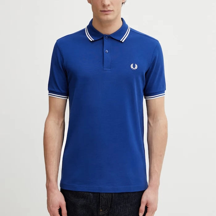 Памучна тениска с яка Fred Perry