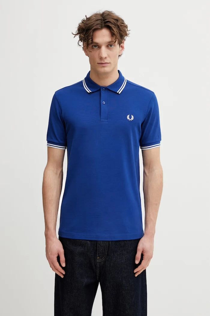 Памучна тениска с яка Fred Perry
